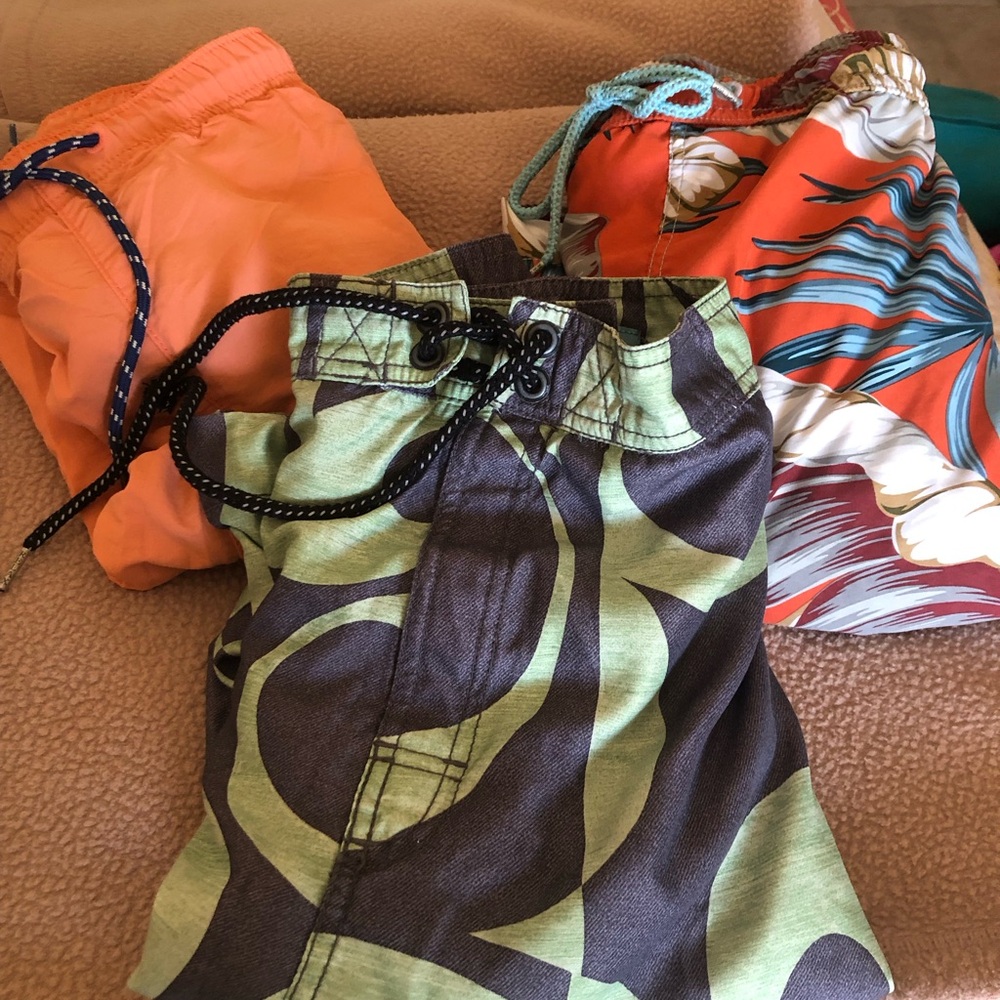 Lot of 3 Tommy Bahama Men’s 3XB Tropical Mesh Swim Trunks